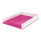 Leitz WOW Duo Colour Letter Tray - Pink