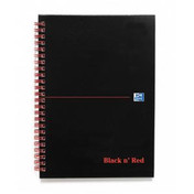 Black n Red (A5) Wirebound Ruled Book 90gsm Pack of 5