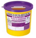 Buy Sharpsguard Cytol, 2.5 Litre, Purple Lid, Each (DNDD672) sold by eSuppliesMedical.co.uk