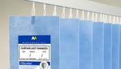 Marlux Antibacterial Disposable Curtains, Uni-Glide (Built-In-Hook), 1.8m Wide, 1.95m Drop