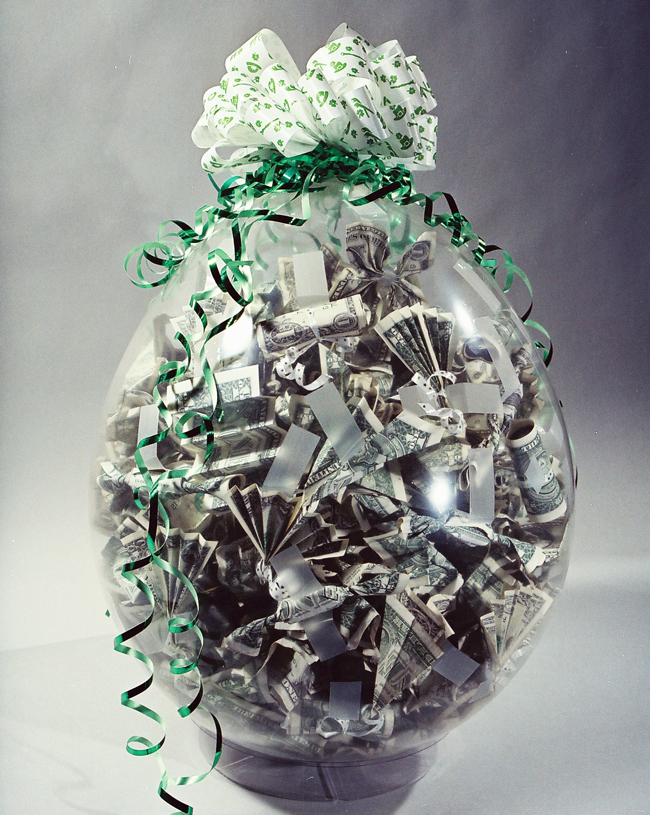 Keepsake Stuffer Balloon Stuffer Stuffing machine a classy way to wrap