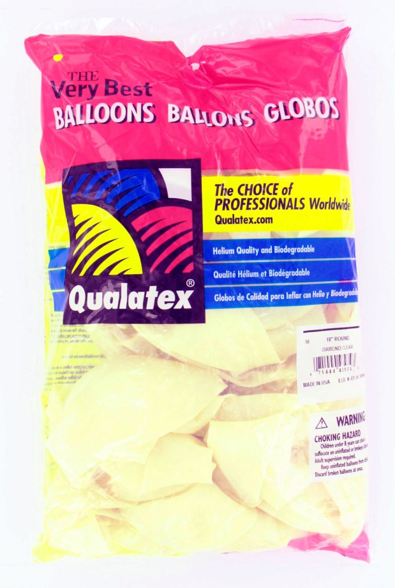 37547 - 18 Diamond Clear (25ct) STUFFING BALLOON - Balloons N' More