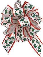 Christmas Holly Pull Bows for stuffing balloon GIAB