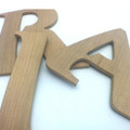 Cherry wood letters - 1/4" thick - MDF Core