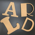 Cardboard Letters - Lightweight, Easy to finish, Easy to mount