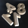 3/4" Concrete Tapered Form Letter - Front View