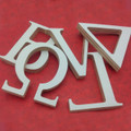Outdoor Greek Wood Letters - Primed Front Face