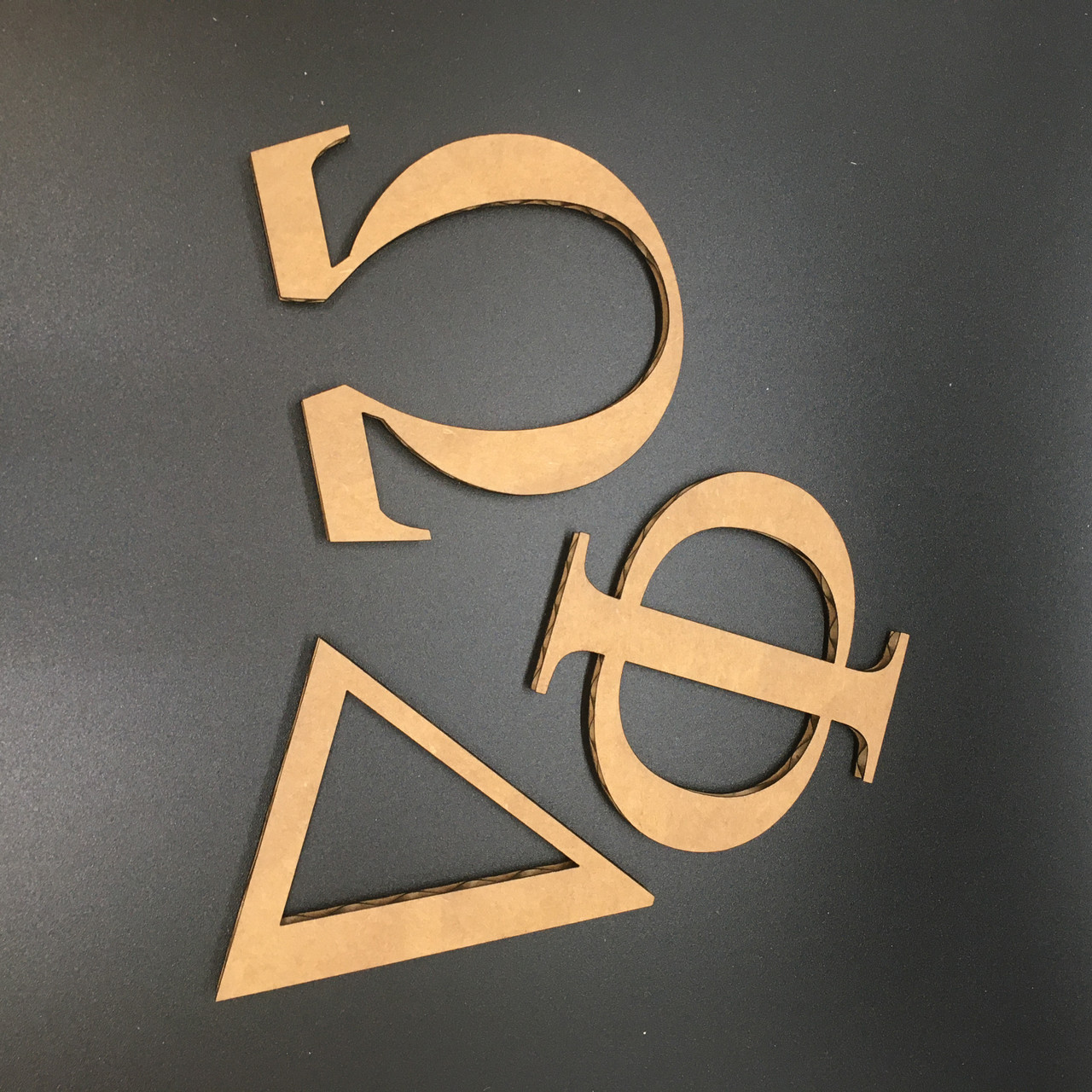 Greek Cardboard Letters Wood Letters & Sign Letters by Sign Factory