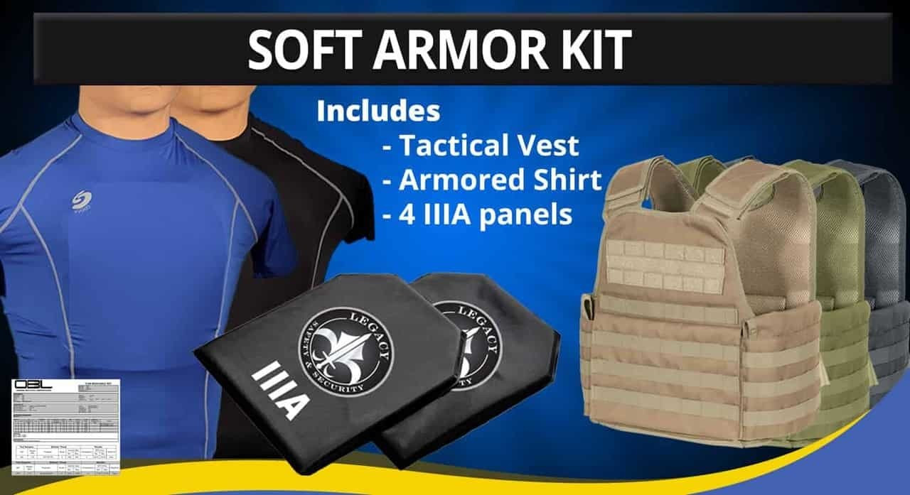 Level IIIA Soft Armor Kit | Concealable Body Armor Vests