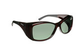 Haven Designer Fitover Sunglasses Balboa in Wine & Polarized Grey Lens (LARGE)