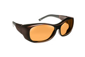 Haven Designer Fitover Sunglasses Sunset in Mocha & Polarized Amber Lens (LARGE)