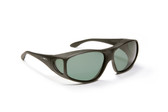 Haven Designer Fitover Sunglasses Rainier in Black & Polarized Grey Lens (LARGE)