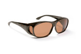 Haven Designer Fitover Sunglasses Meridian in Tortoise & Polarized Amber Lens (MEDIUM)