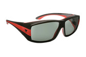 Haven Designer Fitover Sunglasses Breckenridge in Black/Red & Polarized Grey Lens (MEDIUM/LARGE)