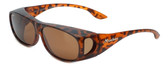 Montana Designer Fitover Sunglasses F02C in Matte Tortoise & Polarized Brown Lens