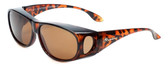 Montana Designer Fitover Sunglasses F03A in Gloss Tortoise & Polarized Brown Lens