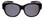 Front View of Calabria 9016 Medium/Large Polarized Fitover Sunglasses Gloss Black & Smoke Grey