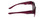 Side View of Calabria 9016 Medium/Large Polarized Fitover Sunglasses in Purple Wine Fade&Grey