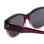 Close Up View of Calabria 9016 Medium/Large Polarized Fitover Sunglasses in Purple Wine Fade&Grey
