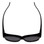Top View of Calabria 9016 Medium/Large Polarized Fitover Sunglasses Gloss Black & Smoke Grey