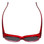 Top View of Calabria 9016 Medium/Large Polarized Fitover Sunglasses in Crystal Red Fade&Grey