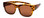 Profile View of Calabria 9017-POL Large Polarized Fitover Sunglasses in Gloss Cheetah Gold&Brown