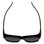 Top View of Calabria 9017-POL Large Polarized Fitover Sunglasses in Gloss Black & Smoke Grey