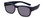 Profile View of Calabria 9018 Small Polarized Fitover Sunglasses in Matte Navy Blue & Smoke Grey