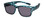 Profile View of Calabria 9018 Small Polarized Fitover Sunglasses Matte Cheetah Blue & Smoke Grey