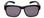 Front View of Calabria 9018-POL Small Polarized Fitover Sunglasses in Gloss Black & Smoke Grey