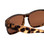 Close Up View of Calabria 9018-POL Small Polarized Fitover Sunglasses in Matte Cheetah Gold&Brown