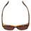 Top View of Calabria 9018-POL Small Polarized Fitover Sunglasses in Matte Cheetah Gold&Brown