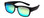 Profile View of Calabria 9018RRV Small/Medium Polarized Fitover Sunglasses MT Black&Green Mirror