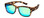 Profile View of Calabria 9018RRV S/Medium Polarized Fitover Sunglasses Cheetah Gold&Green Mirror