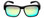 Front View of Calabria 9018RRV Small/Medium Polarized Fitover Sunglasses MT Black&Green Mirror