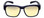 Front View of Calabria 9018-RRV Small/Med Polarized Fitover Sunglasses Navy Blue&Yellow Mirror