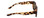 Side View of Calabria 9018RRV S/Medium Polarized Fitover Sunglasses Cheetah Gold&Green Mirror