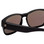 Close Up View of Calabria 9018-RRV Small/Medium Polarized Fitover Sunglasses MT Black&Blue Mirror