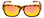 Front View of Calabria 8752 FOLDING Fitover Polarized Sunglasses M/Large Cheetah&Orange Mirror