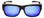 Front View of Calabria 8752 FOLDING Fitover Polarize Sunglasses Medium/Large Black&Blue Mirror