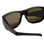 Close Up View of Calabria 8752 FOLDING Fitover Polarize Sunglasses Medium/Large Black&Blue Mirror