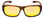 Front View of Calabria 9011-RRV Large Polarized Fitover Sunglasses Cheetah Gold /Orange Mirror