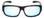 Front View of Calabria 9011-RRV Large Polarized Fitover Sunglasses in Matte Black /Blue Mirror