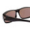Close Up View of Calabria 9011-RRV Large Polarized Fitover Sunglasses in Matte Black /Blue Mirror
