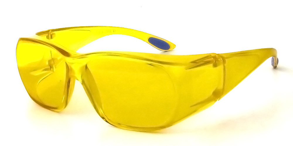 Calabria 5026 Over Safety Glasses Uv Protection In Yellow