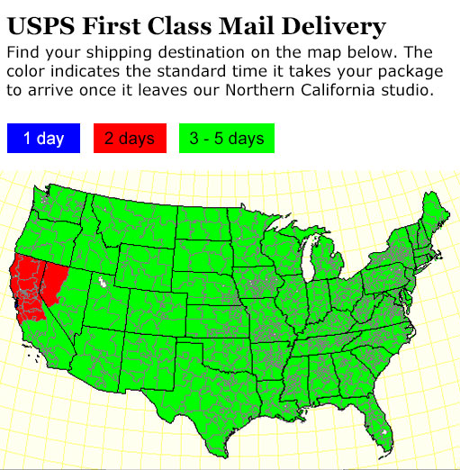 Usps First Class Delivery Map