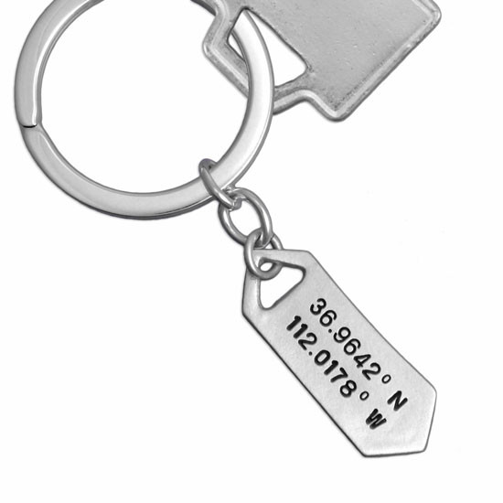 coordinates keychain