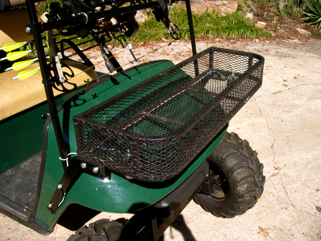 golf cart basket size