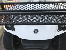 Protects front of cart plastic in a minor forward mishap