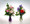 These modern vases are designed with seasonal flowers such as Blue Iris, Gerber Daiseys, colorful long lasting Roses and aromatic stock